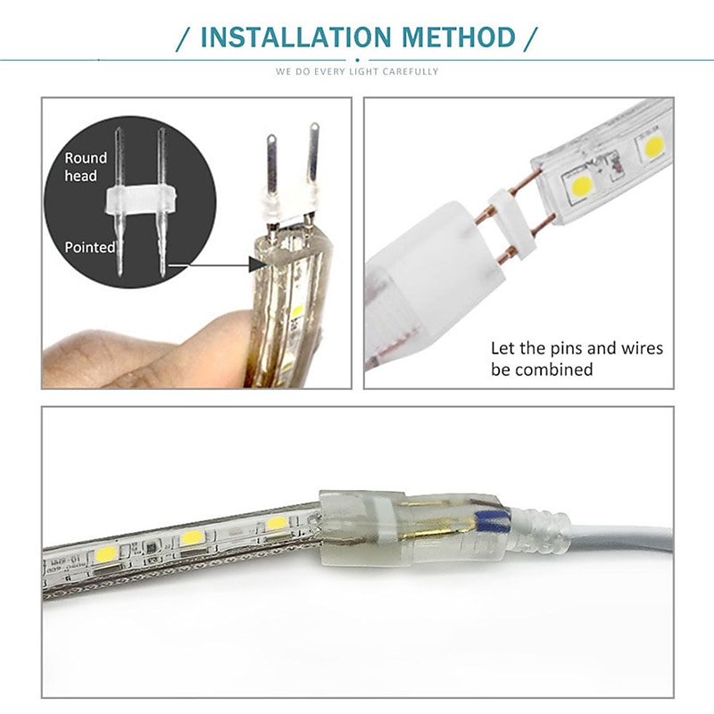 2026年 LEDストリップフレキシブルライトsmd5050 ac220v 110v60leds防水LEDテープLEDライト電源プラグ付き5m10m 1m  コレクション – $18.99 –P3