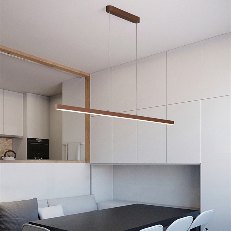 lampada a sospensione lineare a led cucina isola luce ufficio luce 1 testa 2 teste lampadario alluminio stile moderno eleganti finiture verniciate 220-240 v 110-120 v del 2025 a $399.99 –P3
