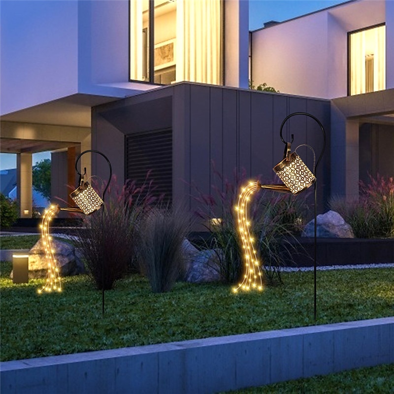 słoneczne oświetlenie zewnętrzne lampa ogrodowa led na patio wodoodporna konewka czajnik led bajkowe światło lampa trawnikowa wystrój ogrodu krajobraz podwórko ogrodzenie trawnika oświetlenie 2025 - $28.99 –P9