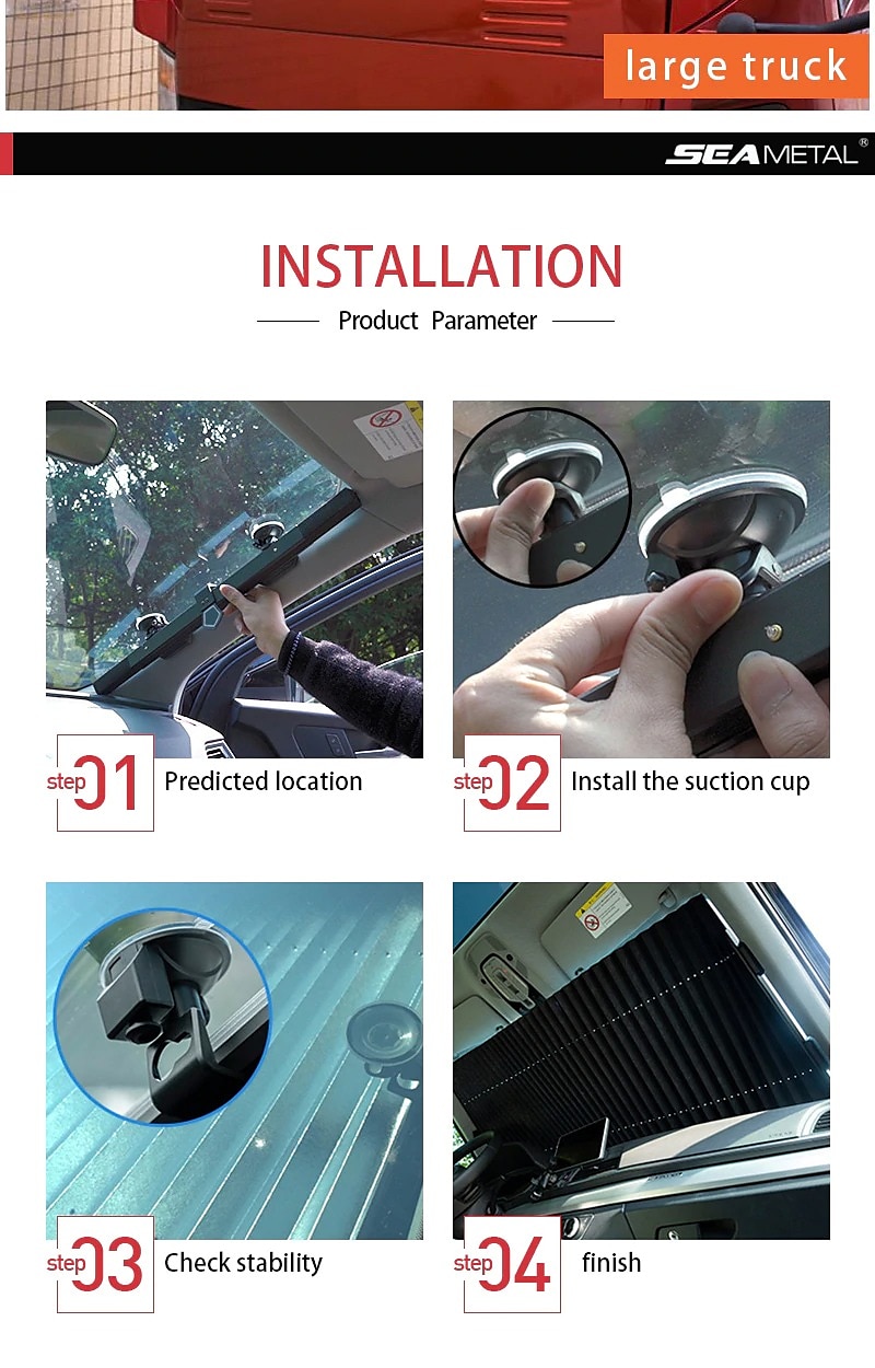 Retractable Windshield Sun Shade for Car Large Sun Visor Protector Blocks 99% UV Rays Sun-shading and Heat-Insulating Car Sun-shield Cover for Car Front Sunshade 2025 - $31.99 –P13