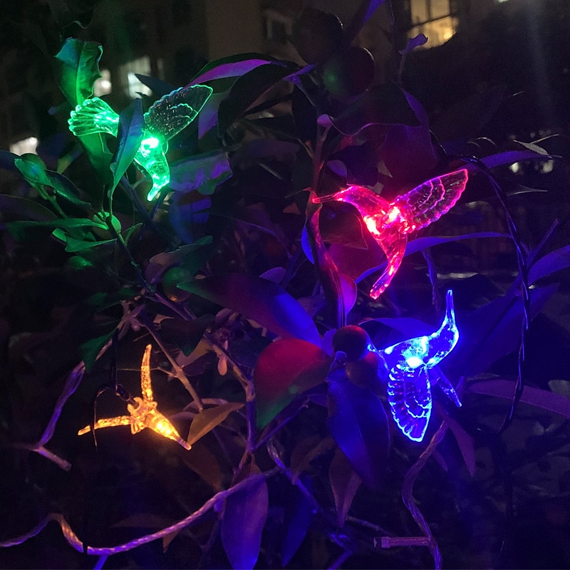 luci solari esterne ip65 luci a catena per colibrì impermeabili 5m 20led 3.5m 10led luci a catena per fata giardino matrimonio festa decorazione esterna del 2025 a $29.99 –P5