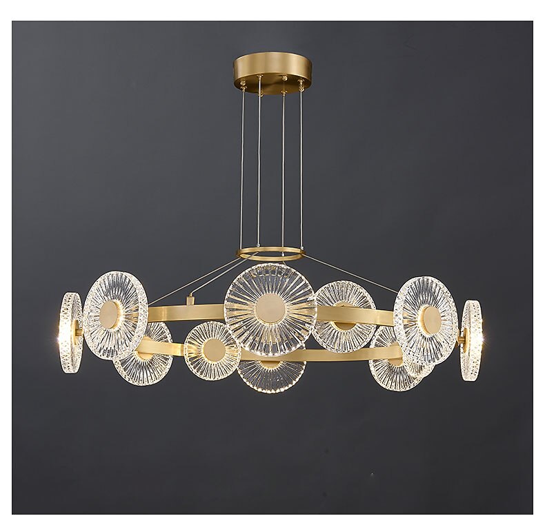 lampada a sospensione a led moderno lusso design cerchio oro design sputnik lampadario design rame stile moderno sputnik ottone 9 12 15 teste 220-240v 110-120v del 2025 a $1034.09 –P6