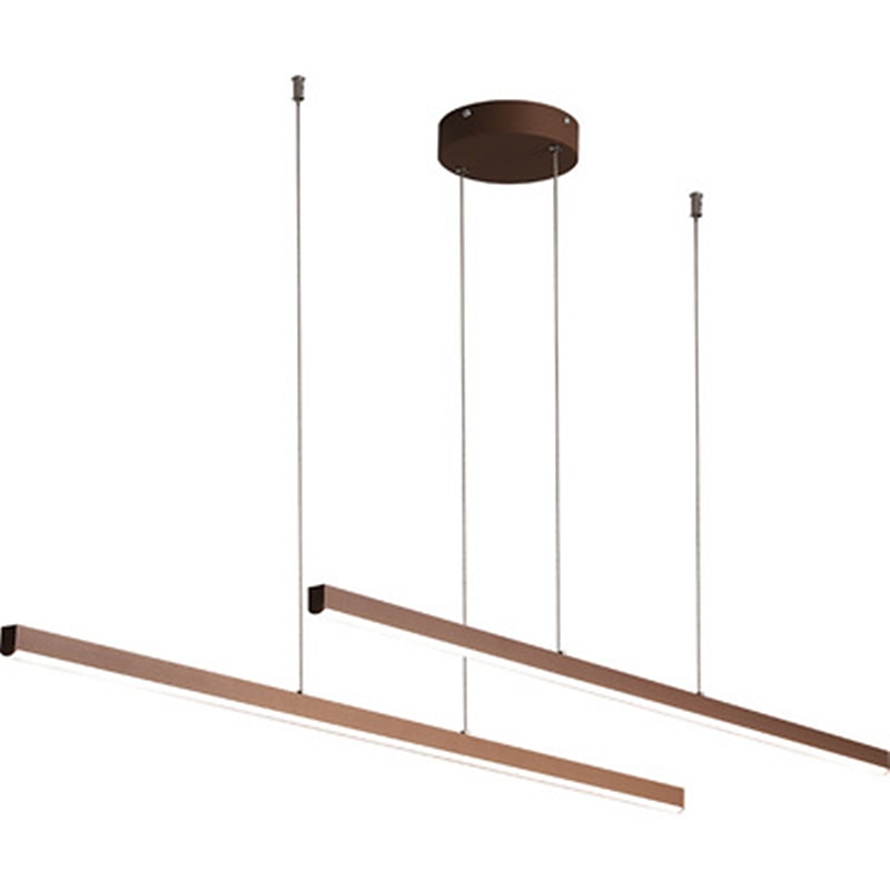 lampada a sospensione lineare a led cucina isola luce ufficio luce 1 testa 2 teste lampadario alluminio stile moderno eleganti finiture verniciate 220-240 v 110-120 v del 2025 a $399.99 –P9