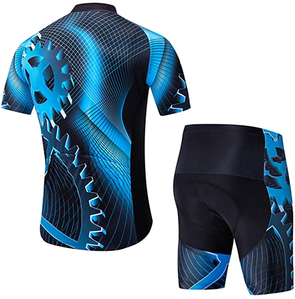 21Grams Herren Radtrikot mit Radhose fahrradbekleidung set Kurzarm MTB Mountain Rennrad Grün Schwarz Grau Ausrüstung Fahhrad Sportkleidung 3D-Pad Atmungsaktiv Rasche Trocknung 2026 - $43.99 –P2