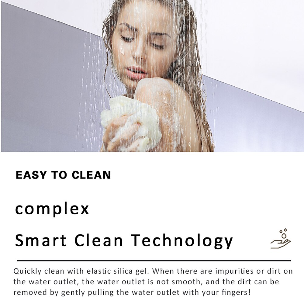 Shower Faucet,Rainfall Shower Head LED Waterfall Rain Contemporary Chrome/Painted Finishes Ceiling Mounted Bath Showerhead for Shower Room Bluetooth Remote Control Bathroom Plumbing Accessories 2025 - $809.99 –P10