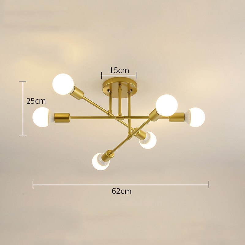 72 cm maapallo design geometriset muodot uppoasennettavat valot metalli sputnik lineaarinen geometrinen maalattu viimeistely nykytaiteellinen pohjoismainen tyyli 110-220v 220-240v 2025 - $69.99 -P3
