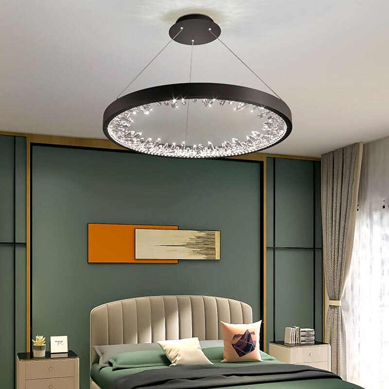 lampada a sospensione a led 60 cm lanterna desgin lampada a sospensione in metallo elettrolitico moderno 220-240v del 2025 a $699.99 –P2
