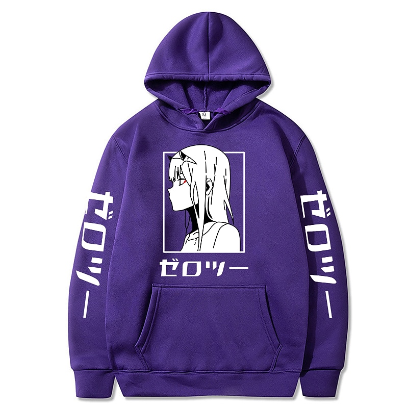 Darling in the Franxx Nulová dvě Cosplay kostým Kapuce Anime Grafika Potisk Harajuku Grafika Pro Pánské Dámské Dospělé Zpátky do školy 2025 - $25.99 –P10