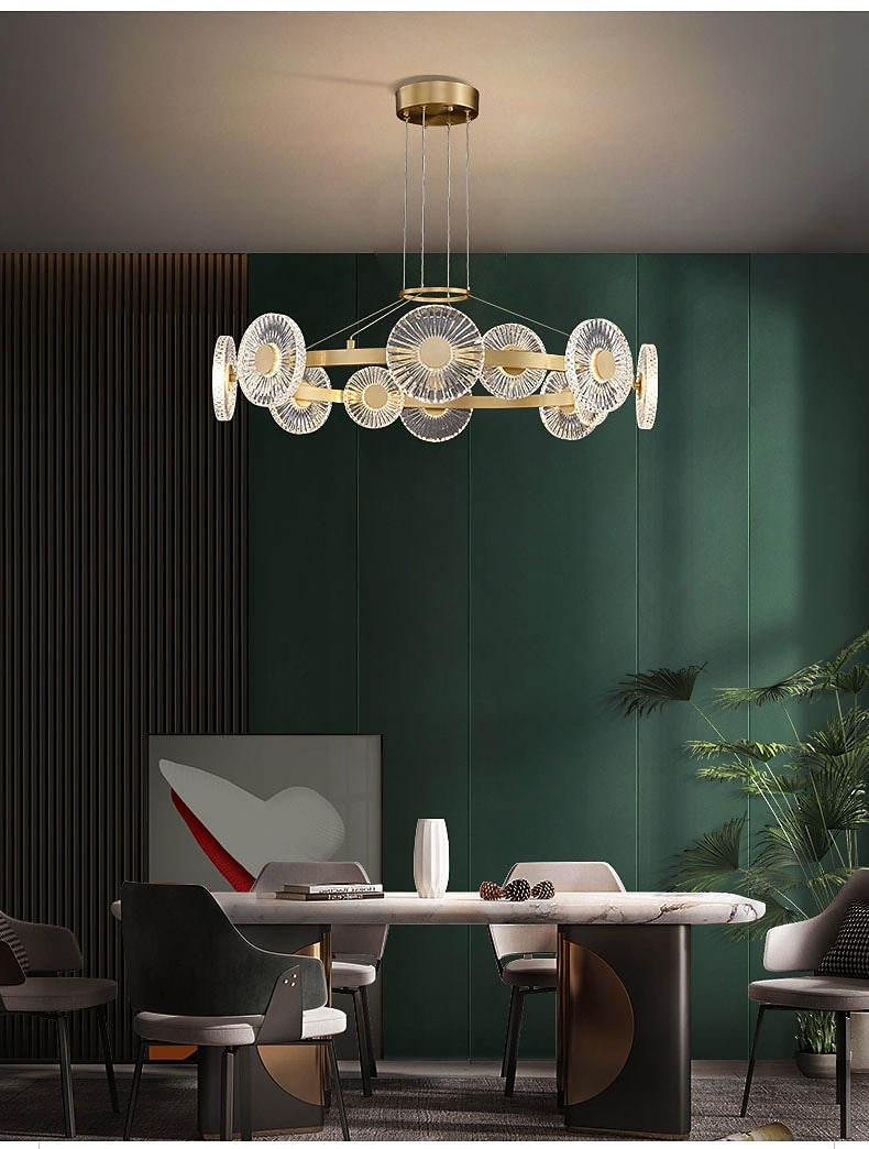 lampada a sospensione a led moderno lusso design cerchio oro design sputnik lampadario design rame stile moderno sputnik ottone 9 12 15 teste 220-240v 110-120v del 2025 a $1034.09 –P2