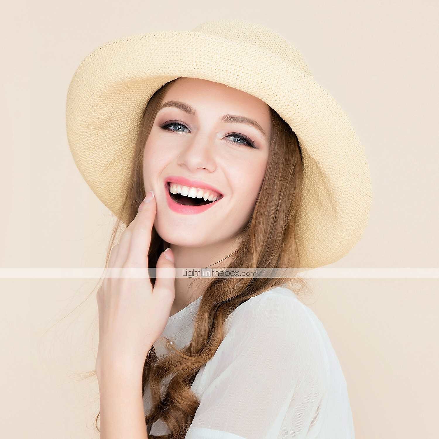 Korbwaren Kentucky Derby Hut / Hüte mit 1 Hochzeit / Besondere Anlässe / Alltag Kopfschmuck 2025 - $22.99 –P7