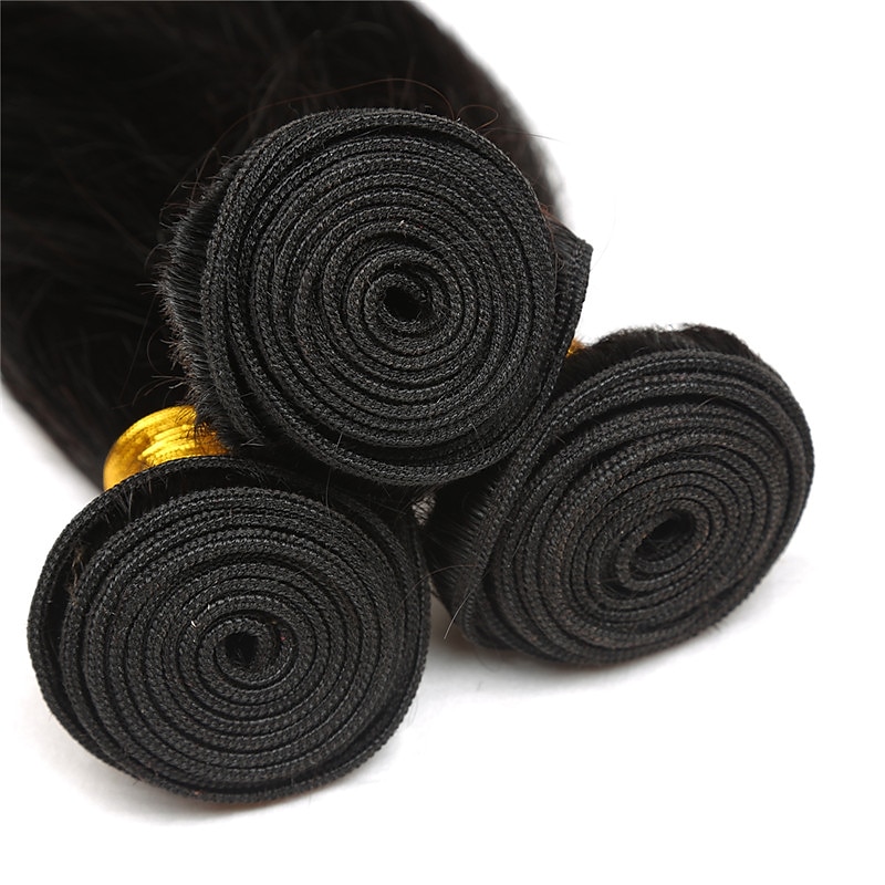 Brasilianisches Haar 1 Bündel gerade 7a naturschwarzer Haarvorhang 100g 8-28 Einzelstück 2025 - $31.99 –P3