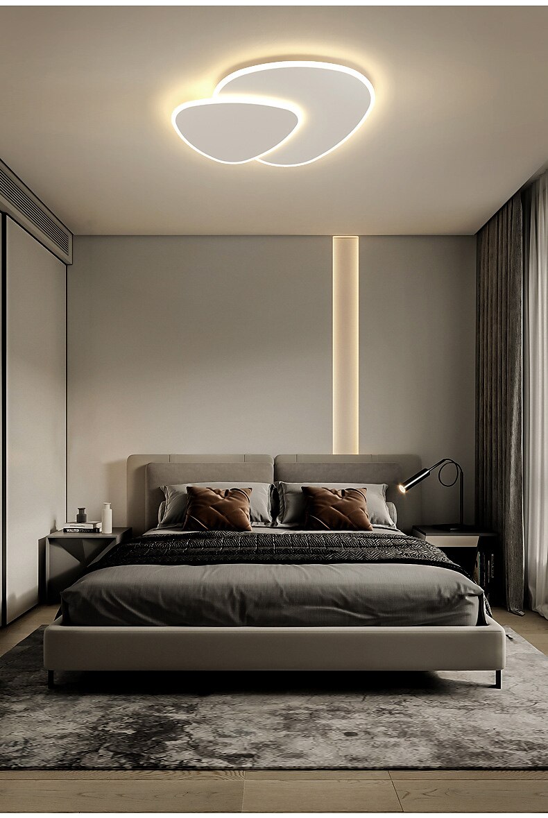ledet taklampe 40 50 cm geometriske former innfelt lys metall moderne stil geometrisk malte overflater ledet moderne 220-240v 2025 - $182.99 –P9