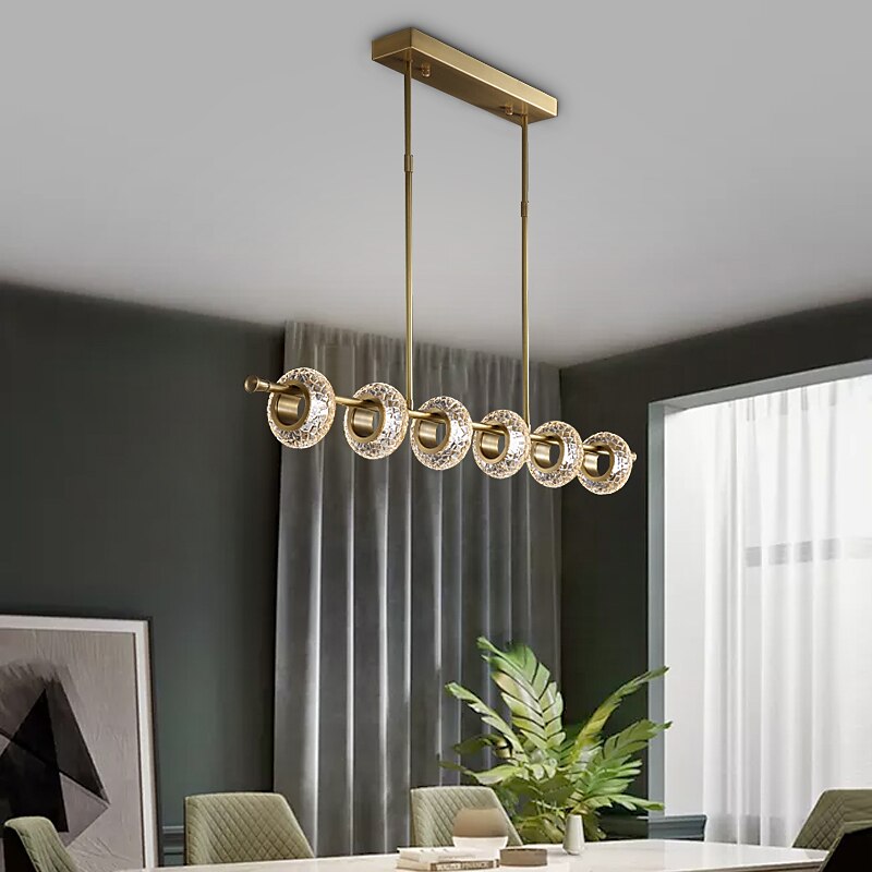 LED Pendant Light Chandelier Modern Gold 6 8 10 12 Heads Ring Design Copper Globe Brass Modern 220-240V 110-120V 2025 - $1272.69 –P5