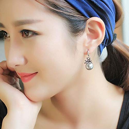imitation pearl drop örhängen natursten rund pärla dingla örhängen för kvinnor mode smycken gåva ¡(jag: silver) 2025 - $8.99 –P2