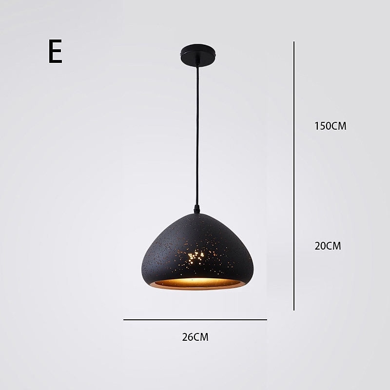 2025年 LED　ペンダント　ライトキッチン　アイランドライト　ブラック　モダン　シングル　デザイン　メタル　塗装仕上げ　伝統的　クラシックノルディックスタイル　110-240v  コレクション – $107.99 –P7