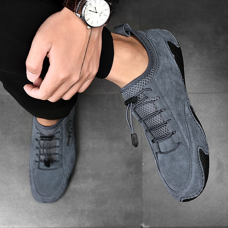 stilfulla avslappnade brittiska sneakers för män, ventilerande mesh med bläckfisksula, fashion forward 2026 - $54.99 –P2