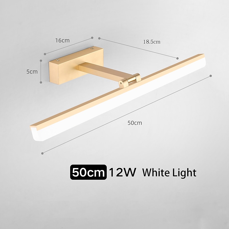 2025年 led mirror light vanity light matte modern 50cm 60cm 70cm バスルーム照明浴室アルミウォールライト ip20 110-240 v 0 w  コレクション – $75.99 –P5