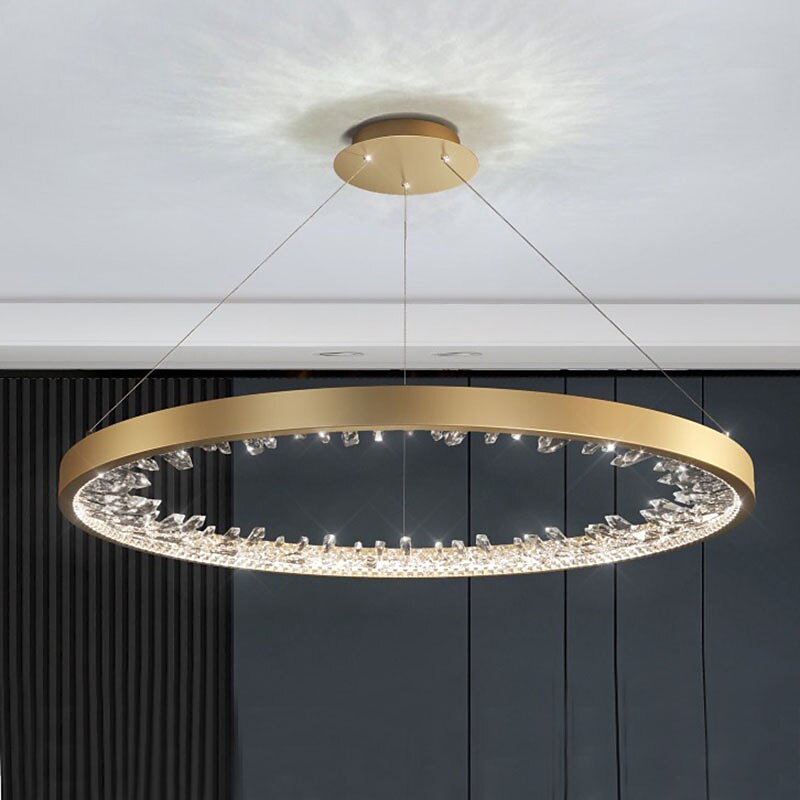 lampada a sospensione a led 60 cm lanterna desgin lampada a sospensione in metallo elettrolitico moderno 220-240v del 2025 a $699.99 –P3
