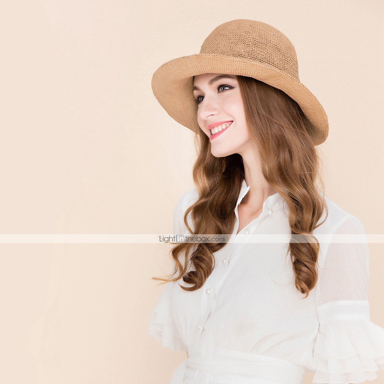 Korbwaren Kentucky Derby Hut / Hüte mit 1 Hochzeit / Besondere Anlässe / Alltag Kopfschmuck 2025 - $22.99 –P5