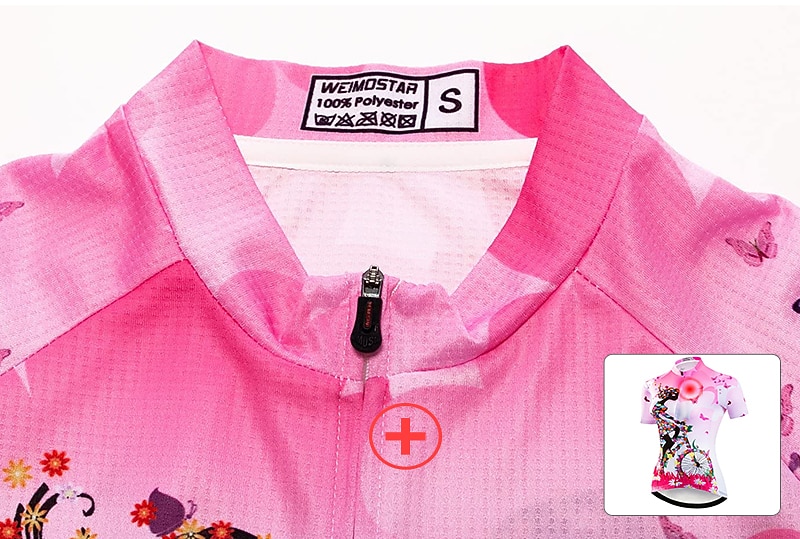 Mulheres Camisa para Ciclismo Padrão Botânico floral Flor Manga Curta Moto Camisa / Roupas Para Esporte Blusas com 3 bolsos traseiros Ciclismo de Montanha Ciclismo de Estrada Secagem Rápida Bolso de 2026 por $30.99 –P7