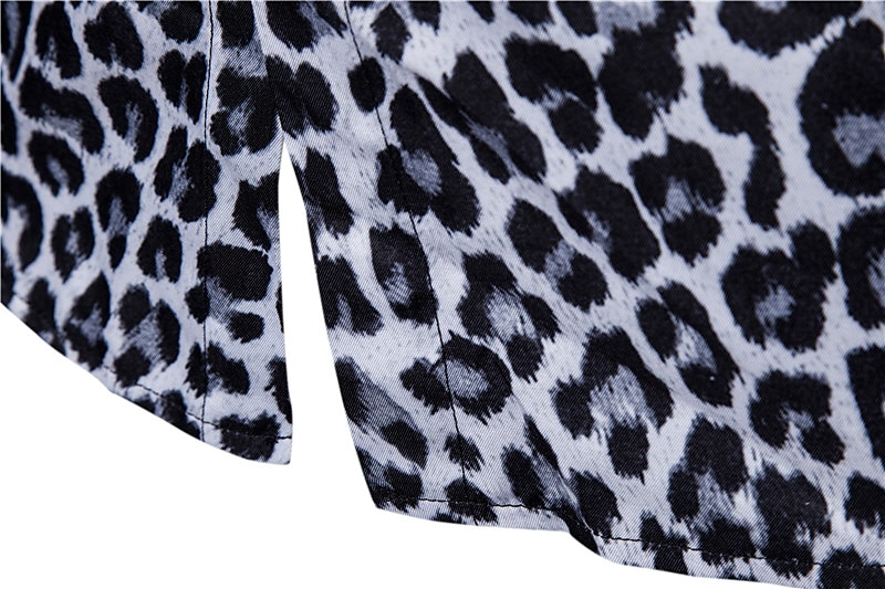 Pánské Leopard Gepardí Košile Košile na knoflíky Dlouhý rukáv Módní Šik ven Chladný Ležérní Denní Jdeme ven Jaro & podzim Přehnutý 3D tisk Tisk Hnědá Šedá 2025 - $26.99 –P5