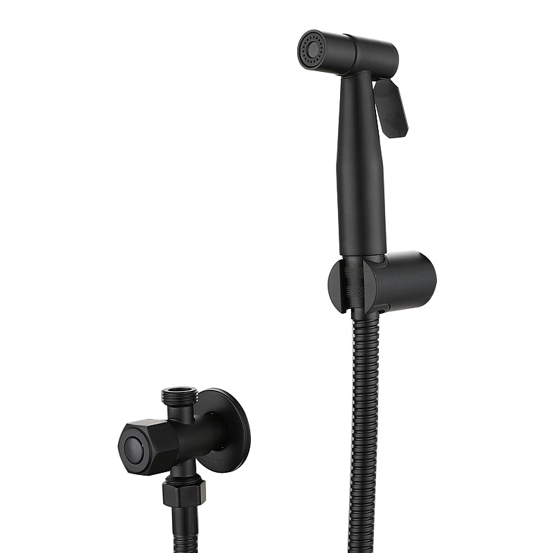 Hand-Bidet-Sprayer-Kit schwarz Dusche Badewanne Wasserhahn WC-Spray Badezimmer 2025 - $19.49 –P2