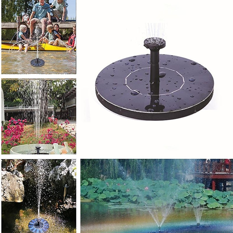 Solarbrunnen Poollicht 2pcs 1pcs Solarwasserbrunnen Poolteich Wasserfallbrunnen Gartendekoration Outdoor-Vogelbad solarbetriebener Brunnen schwimmendes Wasser 2025 - $34.99 –P7
