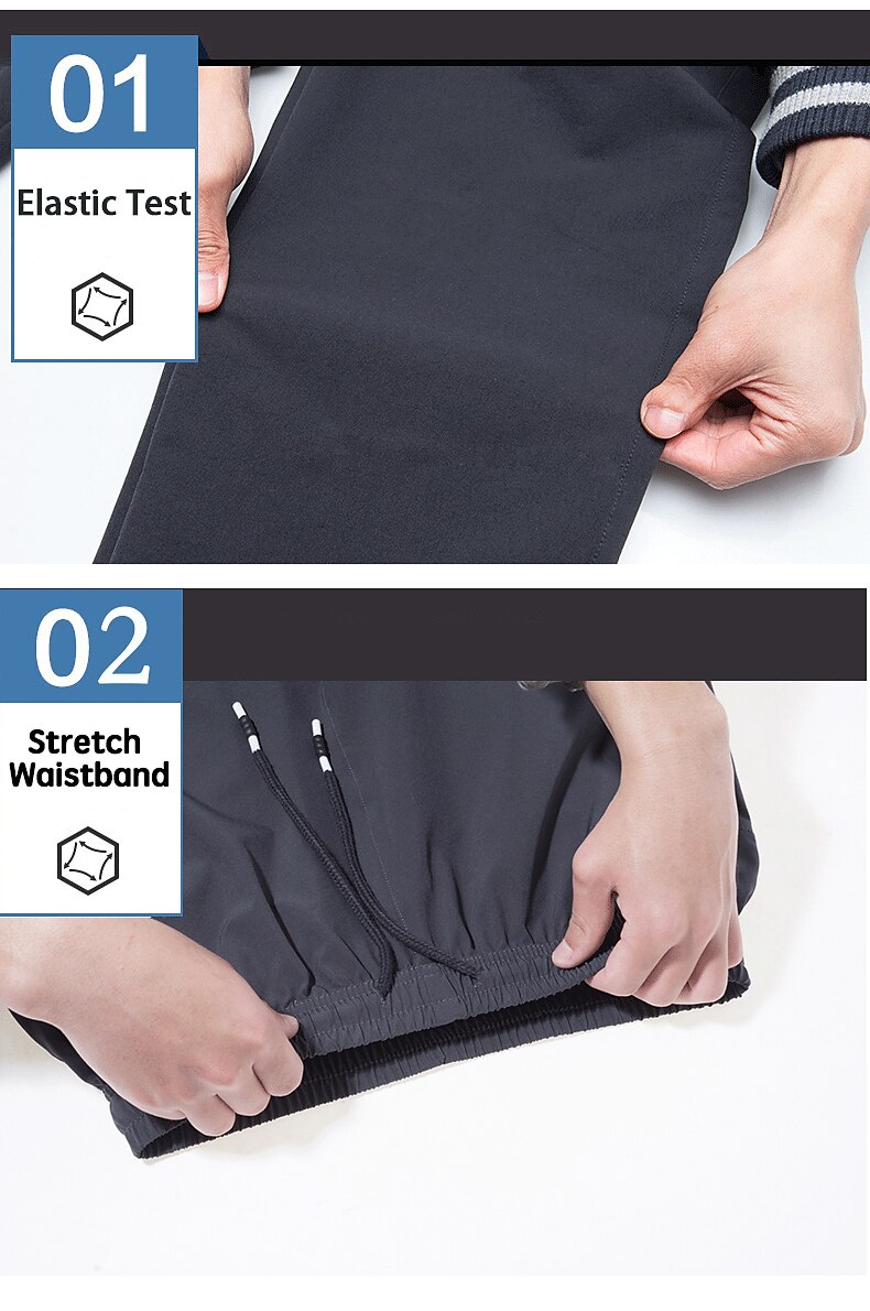 Dames Wandelbroek Zomer Buiten Ademend Sneldrogend Rekken Lichtgewicht Broeken / Regenbroek / Overbroek Kleding Onderlichaam Trekkoord Zak met rits Elastische taille Zwart Paars Elastaan Jagen Vissen 2025 - $22.99 –P1