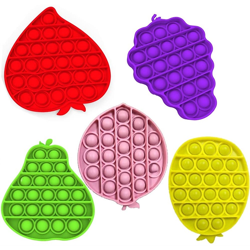Dedo de la burbuja Squeeze Toy Juguetes Llavero circular burbuja sensorial de la persona agitada Juguetes Dedo de la burbuja Squeeze Toy Juguetes Llavero circular burbuja sensorial de la persona agitada Juguetes