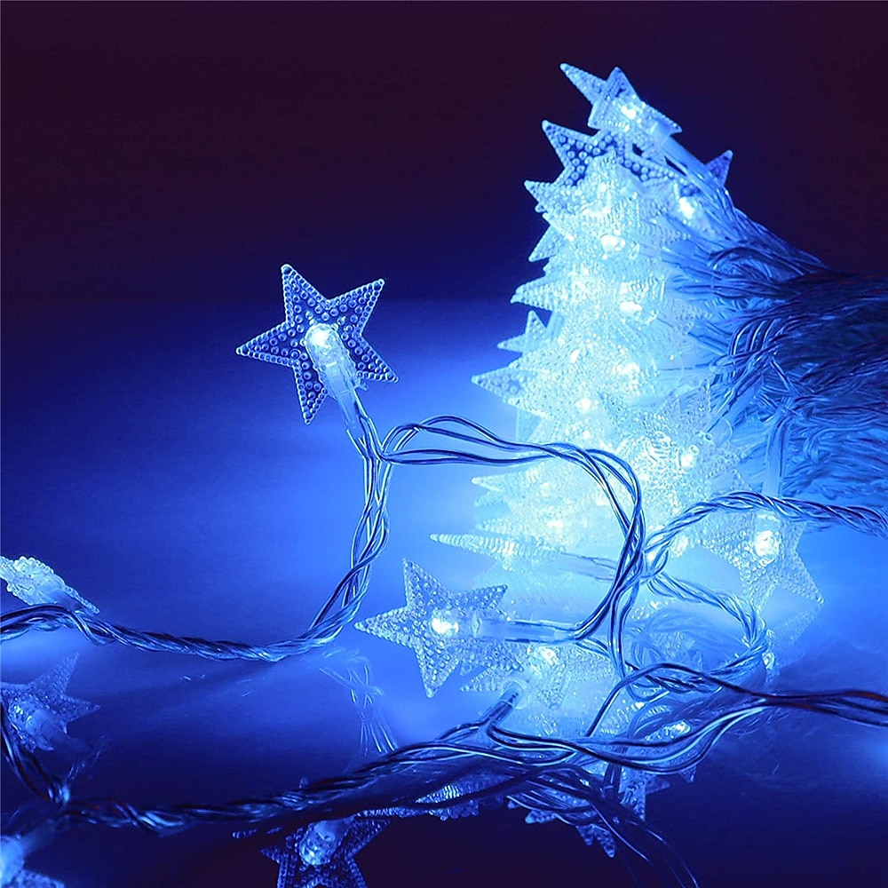 φώτα ramadan eid led ηλιακά φώτα string 40ft 12m 100leds 7m 50leds 6.5m 30leds 5m 20leds 8modes twinkle fairy lights αδιάβροχα φώτα αστέρια για εξωτερικούς κήπους γκαζόν αίθριο τοπίο Χριστούγεννα 2025 - $14.49 –P9