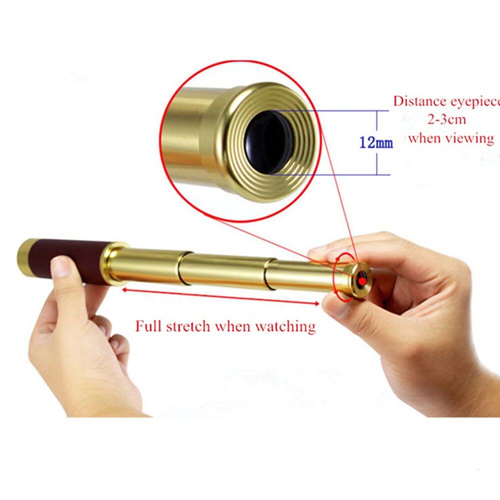 High Power Monocular Telescope Spyglass Tools High Power Mirror Retro Pirate Portable Monocular Telescope Astronomical Eyepiece 25x30 2025 - $31.99 –P7