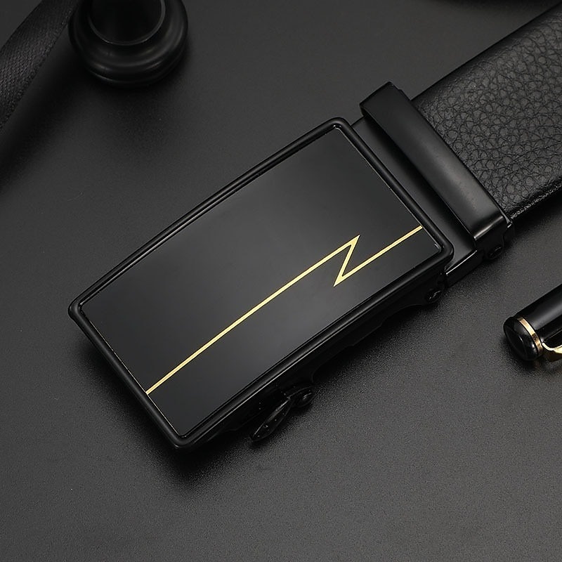 Men's Faux Leather Belt Ratchet Belt Black Red Faux Leather leatherette Fashion Party Work Solid Color Office / Career Daily Wear 2025 - $4.49 –P3