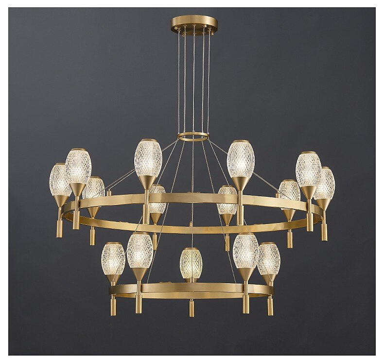 6-Light 10-Light 64/80/90/90 cm Forme geometrice Candelabre Cupru Acrilic Stil modern Alamă Modern Stilul nordic 110-120V 220-240V 2025 - $1273.15 –P5