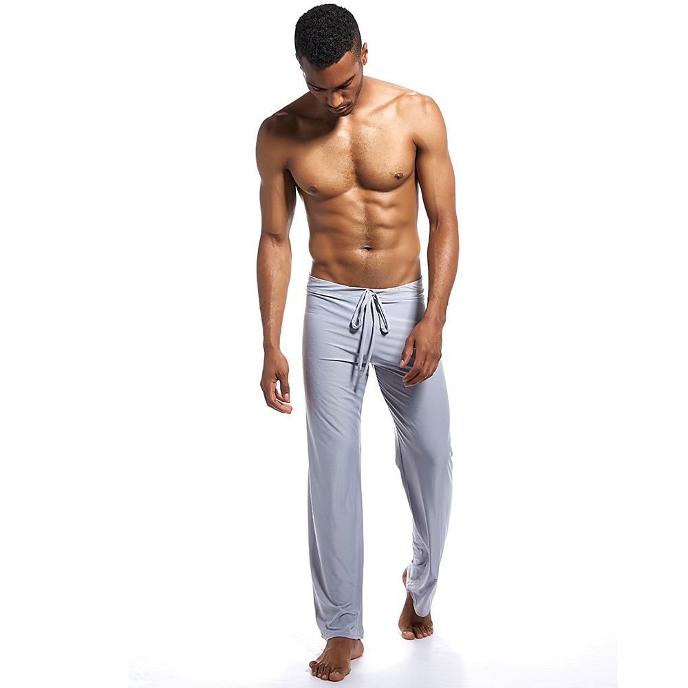 Men's Yoga Pants Drawstring Quick Dry Lightweight Fitness Gym Workout Running Pants / Trousers Bottoms White Black Gray Sports Activewear Stretchy Loose 2025 - $16.49 –P2