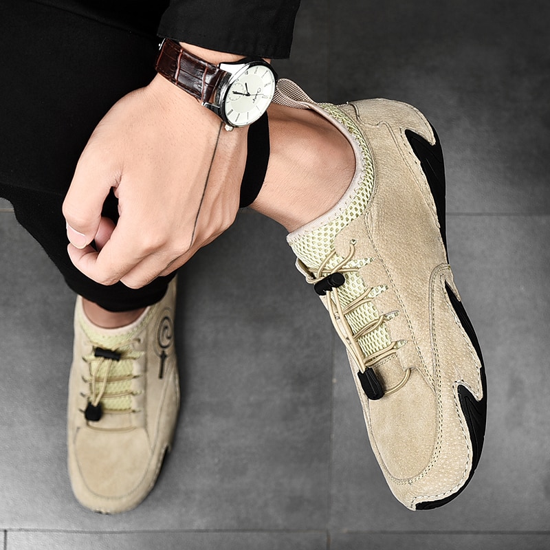 stilfulla avslappnade brittiska sneakers för män, ventilerande mesh med bläckfisksula, fashion forward 2026 - $54.99 –P10