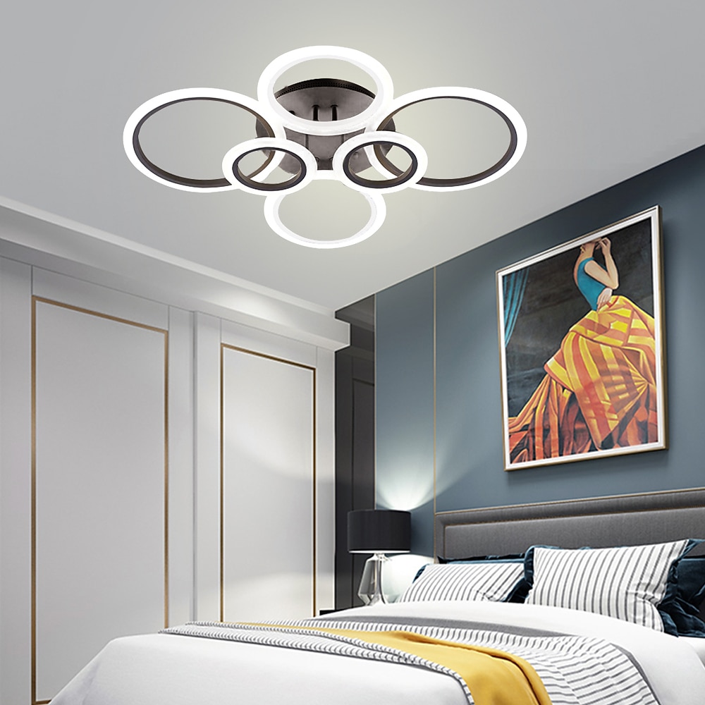 plafonnier led lueur vers l'extérieur plafonnier led 4/6/8 lumières encastrées design de cercle simplicité de style moderne acrylique 90w salon salle à manger luminaire de chambre à coucher de 2025 ? $197.99 –P10