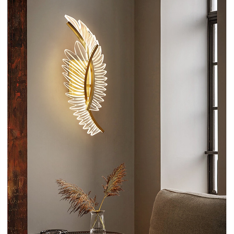 lightinthebox led-wandlamp creatieve led moderne led-wandlampen woonkamer slaapkamer acryl wandlamp 220-240v 8/16 w 2025 - $248.89 –P1