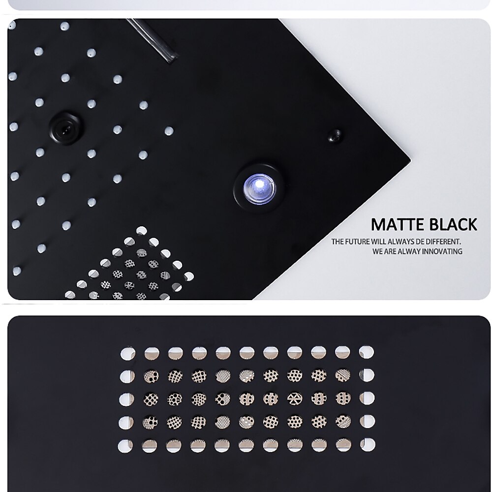 Shower Faucet,Rainfall Shower Head LED Waterfall Rain Contemporary Chrome/Painted Finishes Ceiling Mounted Bath Showerhead for Shower Room Bluetooth Remote Control Bathroom Plumbing Accessories 2025 - $809.99 –P14