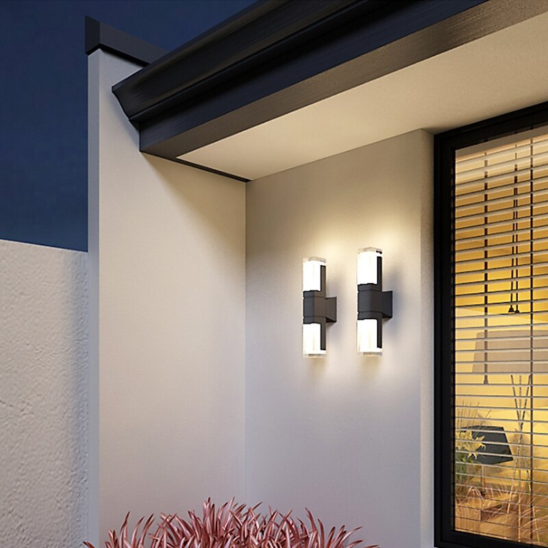 Lightinthebox mur LED lumières étanche LED style nordique mur LED lumières extérieur en aluminium applique murale ip65 moderne simple 110-240 v 7 w de 2025 ? $82.99 –P12