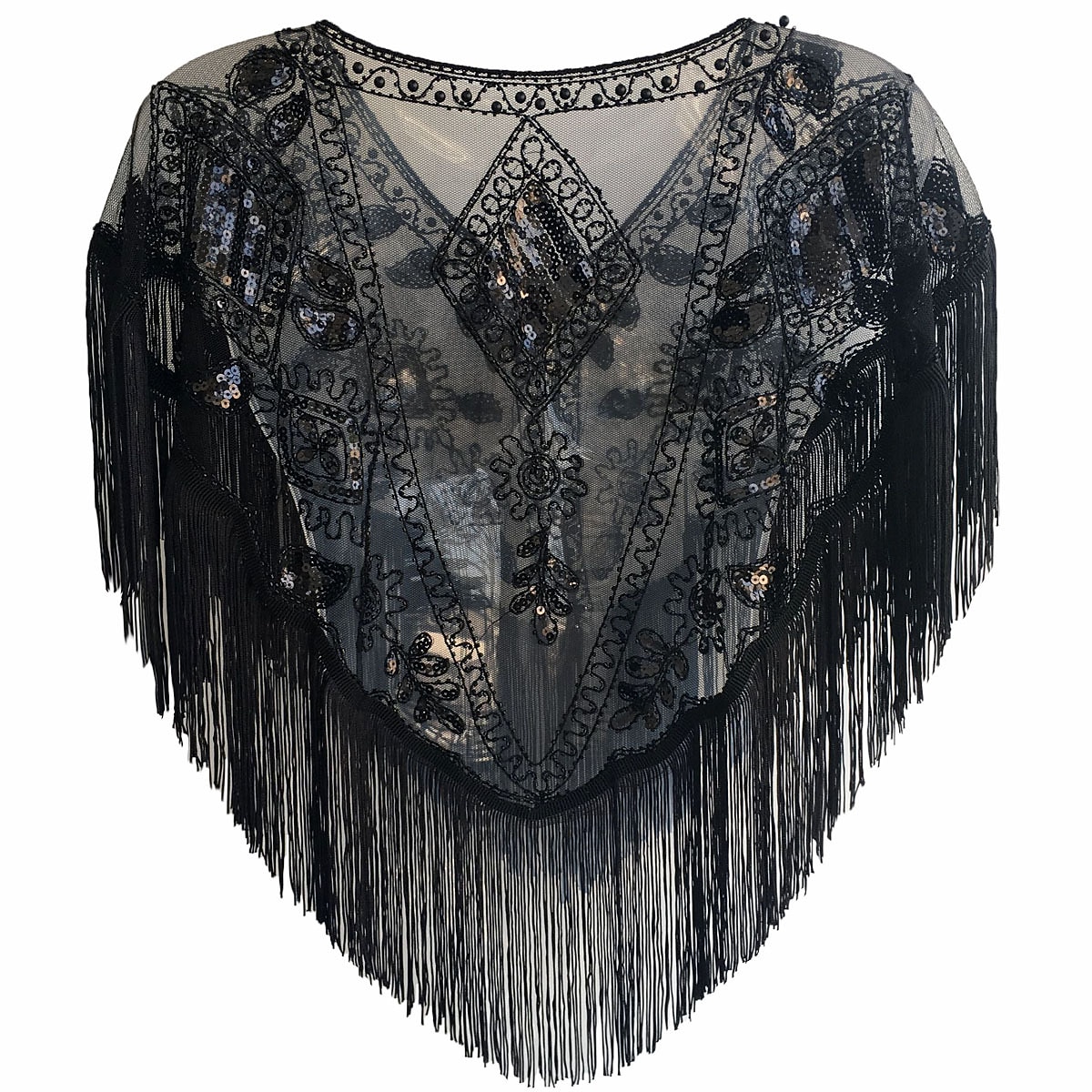 Elegant Vintage Klassiek Flapper sjaals The Great Gatsby Vriendelijke vrouw Bruiloftsgast Pailletten Kwastje kralen Lovertje Kwastje Kostuum Dames Schoolfeest Avond Feest Feest Volwassenen Sjaal 2026 - $18.49 –P2