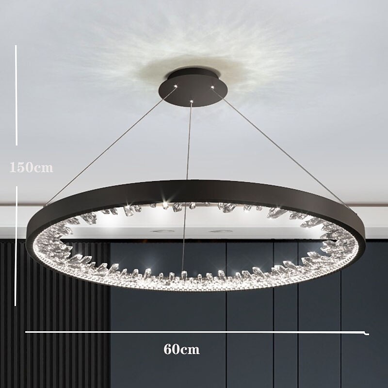 lampada a sospensione a led 60 cm lanterna desgin lampada a sospensione in metallo elettrolitico moderno 220-240v del 2025 a $699.99 –P4
