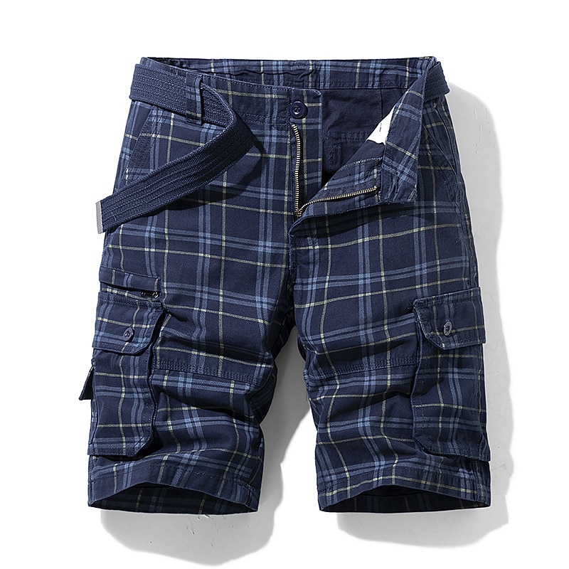 Bărbați Pantaloni Scurți Cargo Pantaloni Scurți Σορτς πεζοπορίας Drept Buzunar Plisat Confort Respirabil Scurt Sport exterior Zilnic Ieșire Stilat Stil Clasic Negru Albastru piscină 2026 - $28.99 –P4