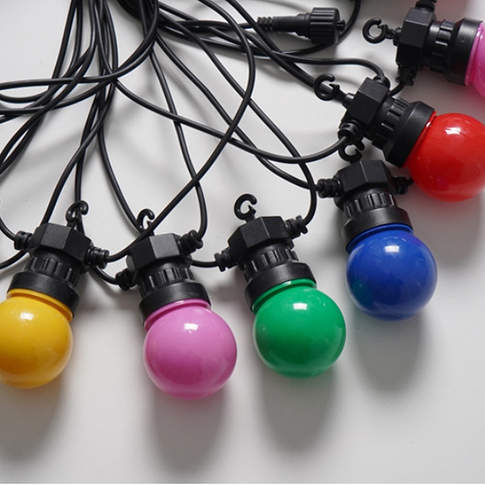 LED Bulb String Lights Outdoor 5m 10m 20m String Lights 50 100 150 LEDs 2835 SMD 1 Set Warm White Multi Color Party Decorative Holiday 100-240 V 2025 - $56.99 –P9
