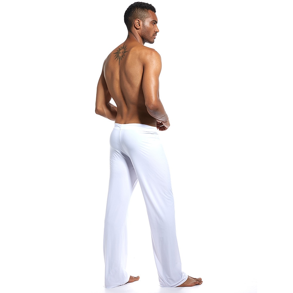 Men's Yoga Pants Drawstring Quick Dry Lightweight Fitness Gym Workout Running Pants / Trousers Bottoms White Black Gray Sports Activewear Stretchy Loose 2025 - $16.49 –P13