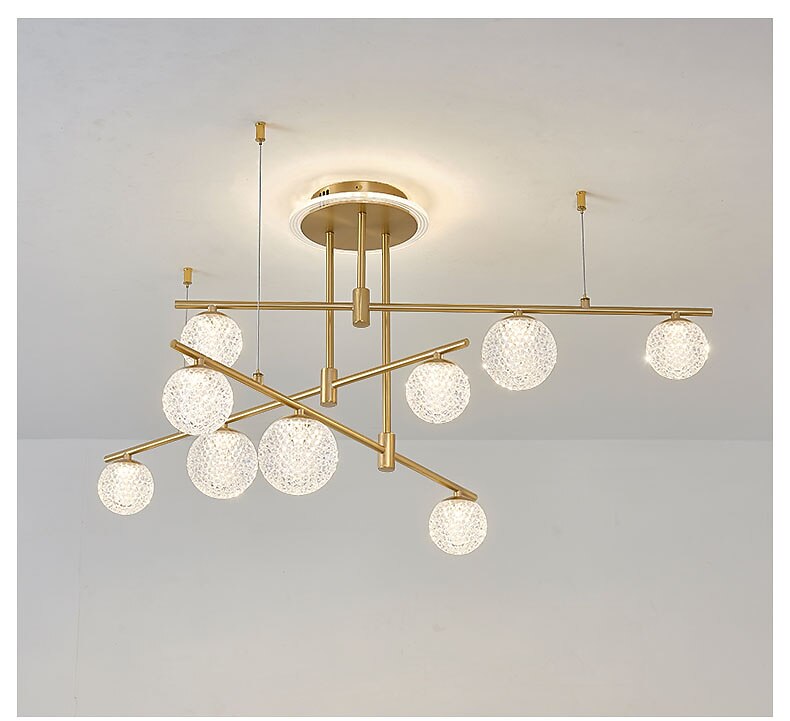 LED Ceiling Light Modern Nordic Cluster Design Chandelier Copper Modern Style Sputnik Globe Brass 9 6 Heads 84cm 105 cm 220-240V 110-120V 2025 - $1081.39 –P5