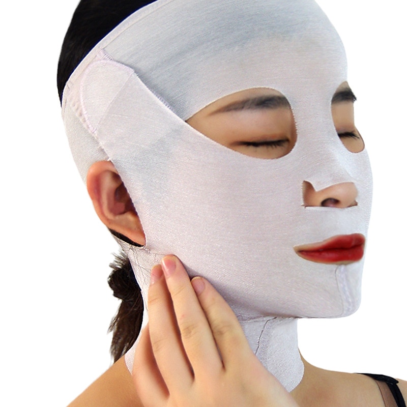 Ferramenta de máscara para levantamento facial em v true beauty juventude freeze-frame bandagem para levantamento facial para levantamento de máscara e rigidez de linhas de lei de 2025 por $46.99 -P4