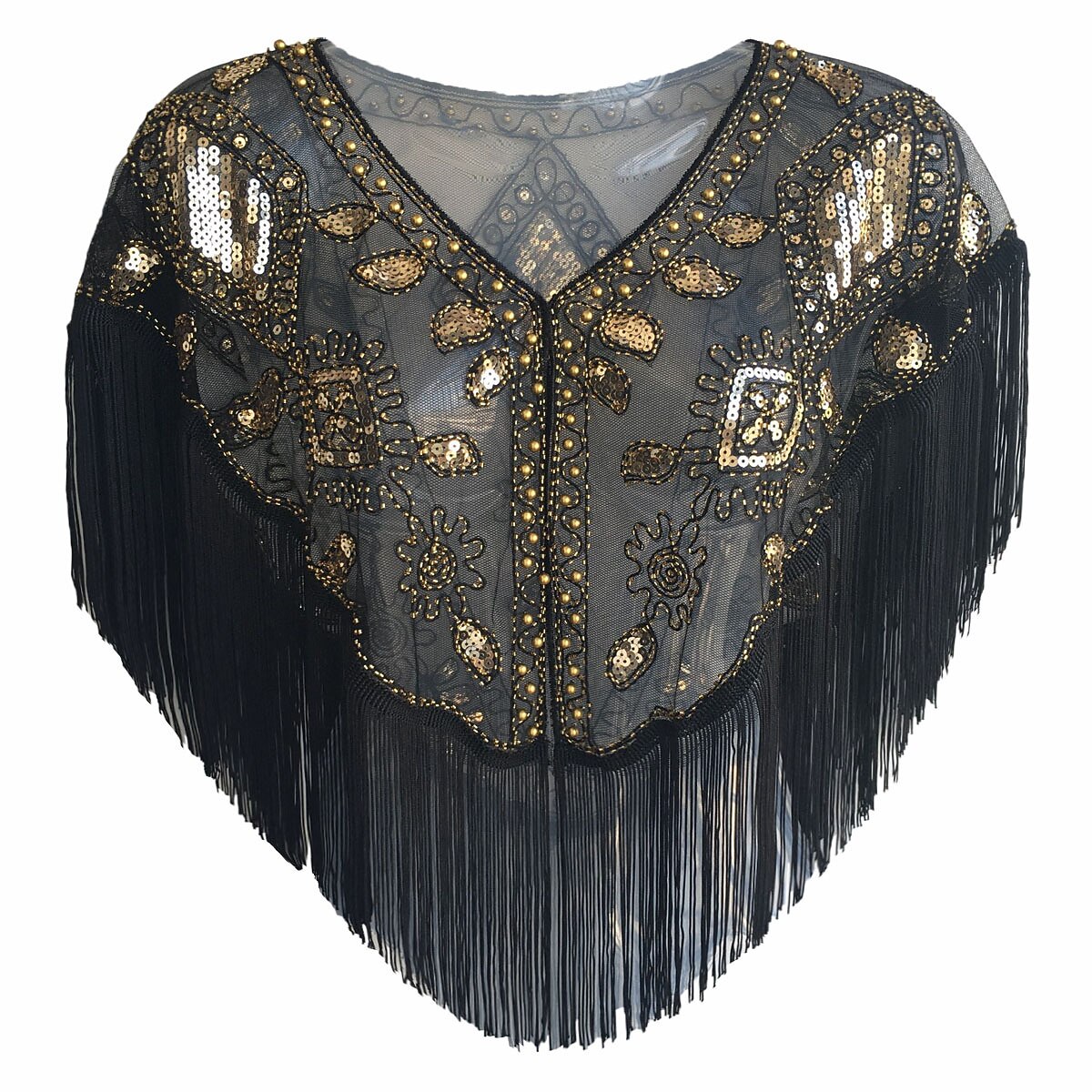 Elegant Vintage Klassiek Flapper sjaals The Great Gatsby Vriendelijke vrouw Bruiloftsgast Pailletten Kwastje kralen Lovertje Kwastje Kostuum Dames Schoolfeest Avond Feest Feest Volwassenen Sjaal 2026 - $18.49 –P8