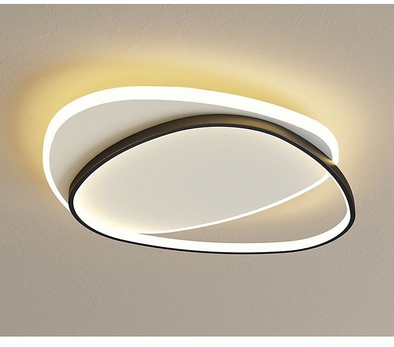 luz de teto led moderno simples básico 37 cm 46 cm formas geométricas embutidas luzes de metal estilo moderno acabamentos geométricos pintados 220-240v 110-120v de 2025 por $169.99 –P10