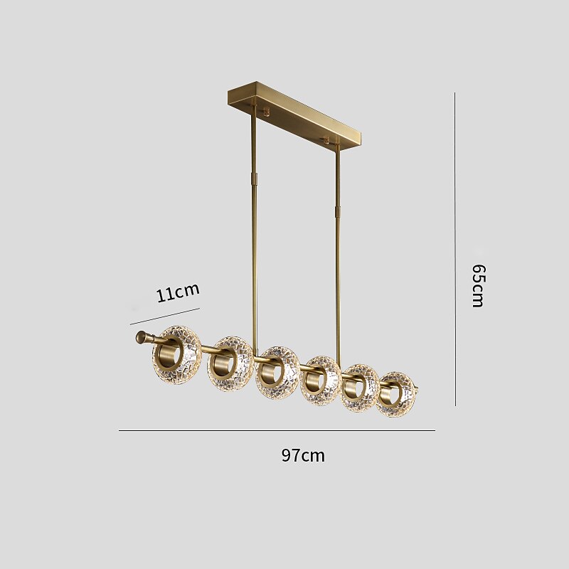 LED Pendant Light Chandelier Modern Gold 6 8 10 12 Heads Ring Design Copper Globe Brass Modern 220-240V 110-120V 2025 - $1272.69 –P7