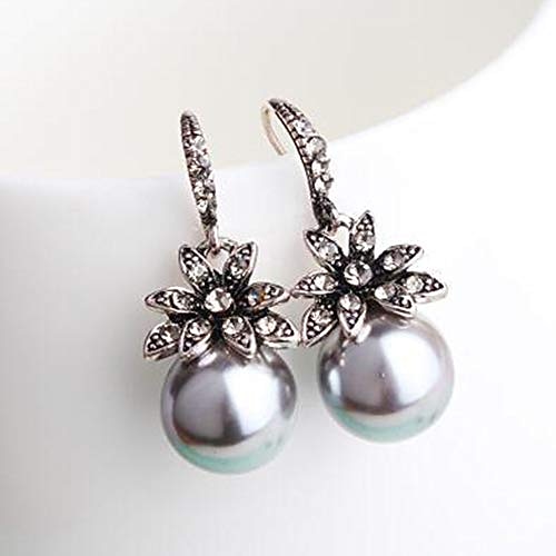 imitation pearl drop örhängen natursten rund pärla dingla örhängen för kvinnor mode smycken gåva ¡(jag: silver) 2025 - $8.99 –P5